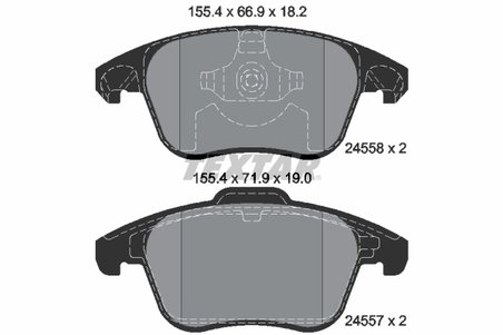 Set placute frana Textar 2455801