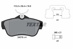 Set placute frana Textar 2457801