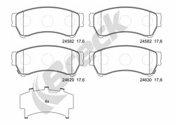 SET PLACUTE FRANA BRECK 24582 00 701 10 - Compatibil cu FORD USA, MAZDA