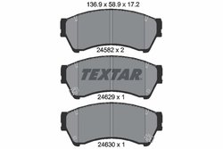 SET PLACUTE FRANA TEXTAR 2458202 - Compatibil cu BESTURN (FAW), FORD USA, LINCOLN, MAZDA, MAZDA (FAW)