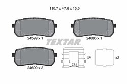 SET PLACUTE FRANA TEXTAR 2459904 - Compatibil cu HAVAL, HYUNDAI, JAC, KIA