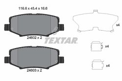 Set placute frana Textar 2460201