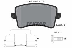 Set placute frana Textar 2460601
