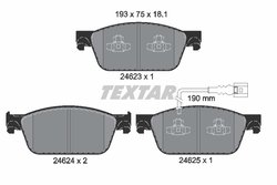 SET PLACUTE FRANA TEXTAR 2462301 - Compatibil cu VW