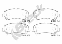Set placute frana Breck 24632 00 701 00