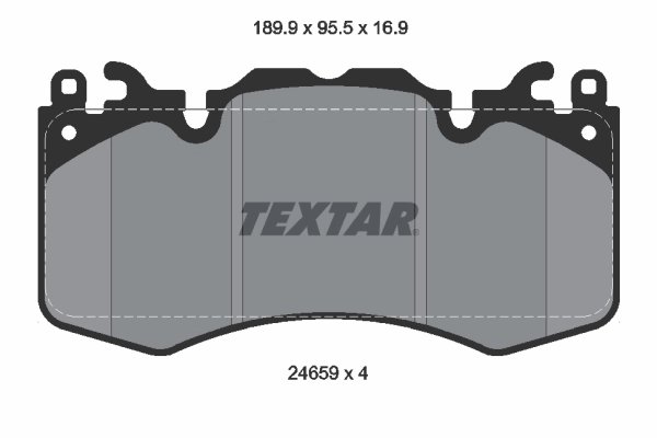 Set placute frana Textar 2465901