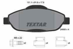 Set placute frana Textar 2466001