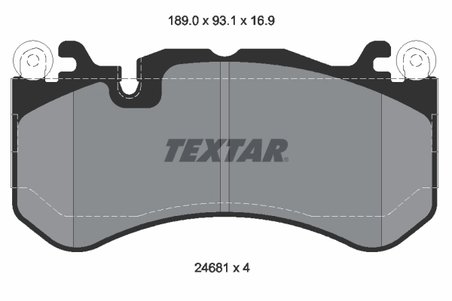 Set placute frana Textar 2468101
