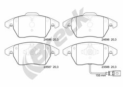 Set placute frana Breck 24696 00 701 10