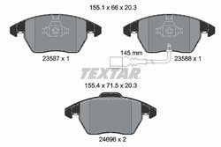 SET PLACUTE FRANA TEXTAR 2469602 - Compatibil cu AUDI, SEAT, SKODA, VW, VW (FAW)