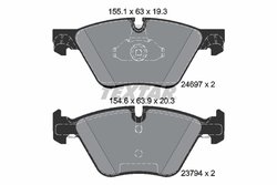 Set placute frana Textar 2469701