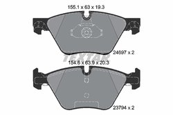 SET PLACUTE FRANA TEXTAR 2469701 - Compatibil cu BMW, BMW (BRILLIANCE)