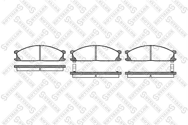 Set placute frana Stellox 247 002-SX