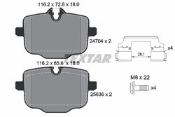 Set placute frana Textar 2470401