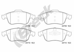 SET PLACUTE FRANA BRECK 24709 00 701 00 - Compatibil cu RENAULT
