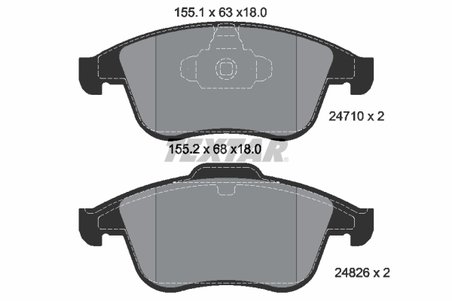 Set placute frana Textar 2471001
