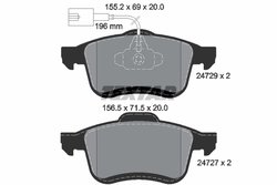 Set placute frana Textar 2472901