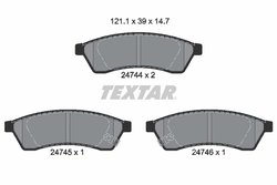 Set placute frana Textar 2474401