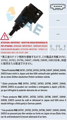 Comutator lumini frana FAE 24763