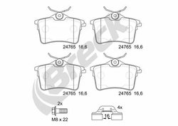 Set placute frana Breck 24765 00 704 00