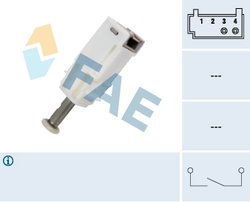 COMUTATOR ACTIONARE AMBREIAJ (TEMPOMAT) FAE 24791 - Compatibil cu ABARTH, FIAT