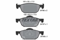 Set placute frana Textar 2479601