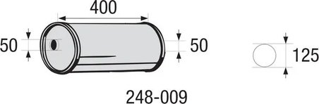 TOBA ESAPAMET INTERMEDIARA, UNIVERSAL BOSAL 248-009 - Piesa auto compatibila cu mai multe marci
