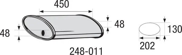 TOBA ESAPAMET INTERMEDIARA, UNIVERSAL BOSAL 248-011 - Piesa auto compatibila cu mai multe marci
