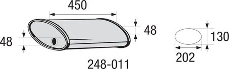 TOBA ESAPAMET INTERMEDIARA, UNIVERSAL BOSAL 248-011 - Piesa auto compatibila cu mai multe marci