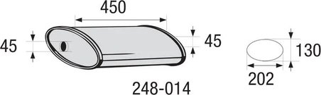 Toba esapamet intermediara, universal Bosal 248-014