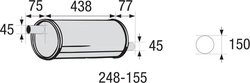 TOBA ESAPAMET INTERMEDIARA, UNIVERSAL BOSAL 248-155 - Piesa auto compatibila cu mai multe marci