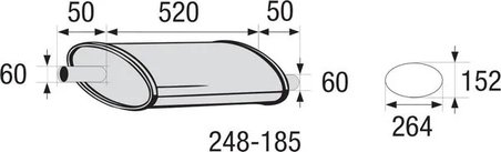 Toba esapamet intermediara, universal Bosal 248-185