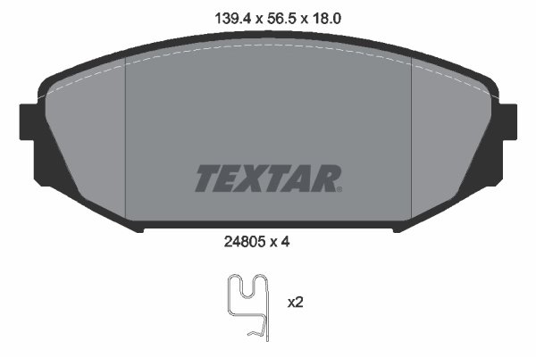 SET PLACUTE FRANA TEXTAR 2480501 - Compatibil cu HONDA