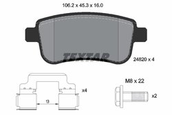 Set placute frana Textar 2482001