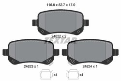 Set placute frana Textar 2482201
