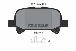 Set placute frana Textar 2483501