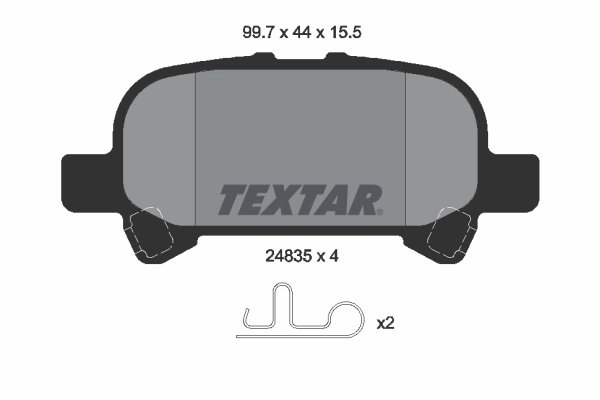 Set placute frana Textar 2483501