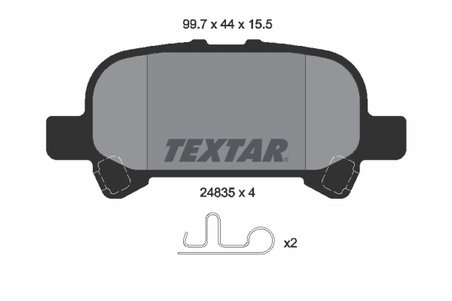 Set placute frana Textar 2483501