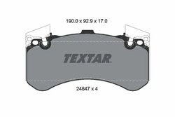 SET PLACUTE FRANA TEXTAR 2484701 - Compatibil cu AUDI, BENTLEY