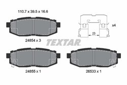 Set placute frana Textar 2485401