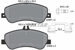 Set placute frana Textar 2486701