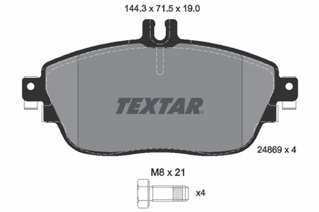 Set placute frana Textar 2486901