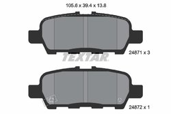 Set placute frana Textar 2487101