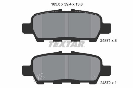 Set placute frana Textar 2487101