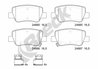 Set placute frana Breck 24885 00 704 10