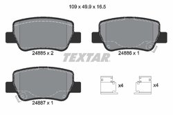 Set placute frana Textar 2488501