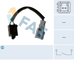 COMUTATOR ACTIONARE AMBREIAJ (TEMPOMAT) FAE 24907 - Compatibil cu CITROEN, PEUGEOT