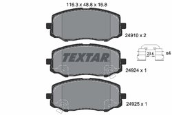 Set placute frana Textar 2491001