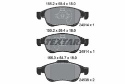 Set placute frana Textar 2491401