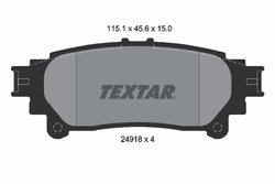 SET PLACUTE FRANA TEXTAR 2491801 - Compatibil cu LEXUS, TOYOTA